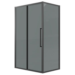Душевое ограждение Grossman Cosmo 130х80 см 120.K33.02.1380.21.10, чёрный/тонированное - фото 