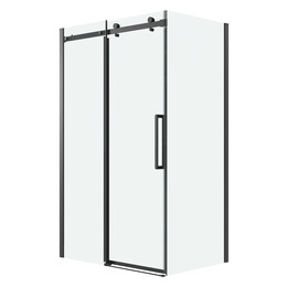 Душевое ограждение Grossman Classic 160х80 см 120.K33.04.1680.21.00 (стекло 8 мм) чёрный/прозрачное - фото 