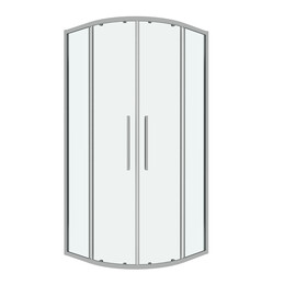 Душевое ограждение Grossman Cosmo 80х80 см 301.K33.02.8080.10.00, хром/прозрачное - фото 
