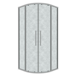 Душевое ограждение Grossman Cosmo 90х90 см 301.K33.02.9090.10.02, хром/шиншилла - фото 