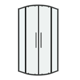 Душевое ограждение Grossman Cosmo 90х90 см 301.K33.02.9090.42.00, оружейная сталь/прозрачное - фото 