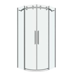 Душевое ограждение Grossman Classic 100х100 см 301.K33.04.1010.10.00 (стекло 8 мм) хром/прозрачное - фото 