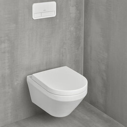 Унитаз подвесной безободковый Villeroy&Boch Architectura 4694CL01 с крышкой микролифт (система смыва Торнадо) - фото 