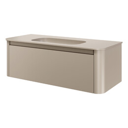 Тумба подвесная с раковиной-столешницей Armadi Art Voi 120 см 782-120-D (раковина 786-120-D без отв) daphne - фото 