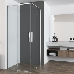 Душевое ограждение Vincea Ultima 80x80 см VSS-7UL8080CL (стекло 8 мм) хром/прозрачное - фото 