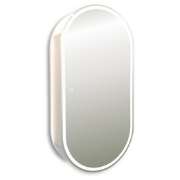 Зеркало-шкаф Art&Max Bari 50 см AM-Bar-500-1000-1D-R-DS-F-White - фото 