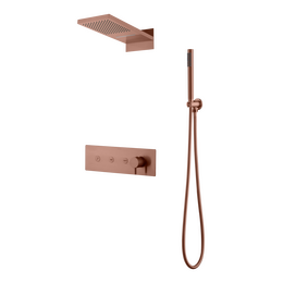 Душевая система для душа Boheme Fusion 130-CB, медь брашированная - фото 