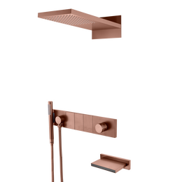 Душевая система для ванны Boheme Zodiac 132-2-BRB, бронза брашированная - фото 