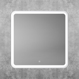 Зеркало Art&Max Genova 80 см AM-Gen-800-800-DS-F-White - фото 