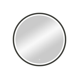 Зеркало Art&Max Livorno 80 см AM-Liv-800-DS-F-Nero, чёрный - фото 