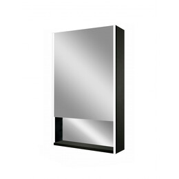 Зеркало-шкаф Art&Max Foggia 50 см AM-Fog-500-800-1D-L-DS-F-Nero, чёрный - фото 