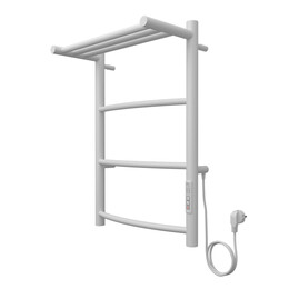 Полотенцесушитель электрический Azario Verona с полкой П4 400x600 мм AZ04846PW - фото 