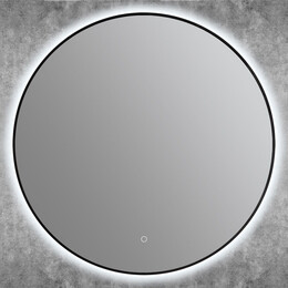 Зеркало Art&Max Sanremo 80 см AM-San-800-DS-F-Nero, чёрный - фото 