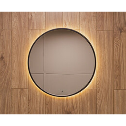 Зеркало Art&Max Asti 80 см AM-Ast-800-DS-FNC-Nero, чёрный - фото 