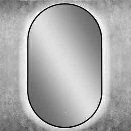 Зеркало Art&Max Torino 60 см AM-Tor-600-1000-DS-Nero, чёрный - фото 