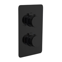 Термостат для душа Boheme Сell 134-2-B (со скрытой частью) чёрный - фото 