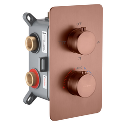 Термостат для ванны Boheme Сell 134-3-BRB (со скрытой частью) брашированная бронза - фото 