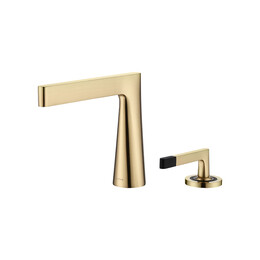 Смеситель для раковины Boheme Duo 161-MG, золото матовое - фото 