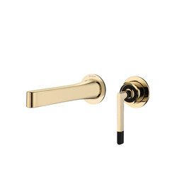 Смеситель для раковины настенный Boheme Duo 165-G (со скрытой частью) золото - фото 