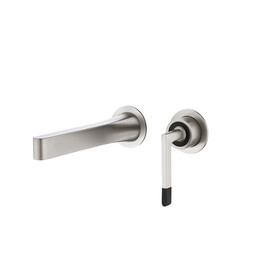 Смеситель для раковины настенный Boheme Duo 165-NB (со скрытой частью) никель - фото 