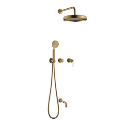 Душевая система для ванны Boheme Eterna 174-2-BR (со скрытой частью) бронза - фото 