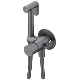 Набор для гигиенического душа Iddis Axes 005GMR0i08, графит матовый - фото 