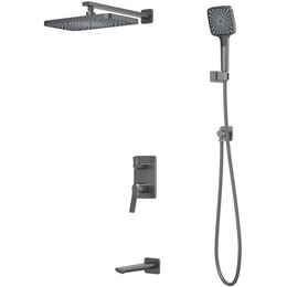Душевая система для ванны Iddis Parker PARGM03i68, графит матовый - фото 