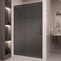 Душевая дверь Vincea Stella 120 см VDS-1ST120CGB (стекло 8 мм) чёрный/тонированное - фото 