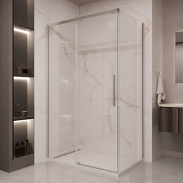 Душевое ограждение Vincea Stella 120x90 см VSR-1ST9012CLBN (стекло 8 мм) брашированный никель/прозрачное - фото 