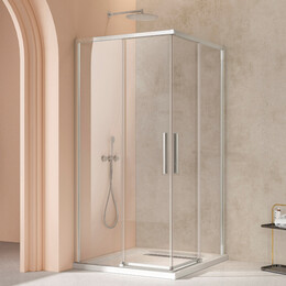 Душевое ограждение Vincea Slim 100x100 см VSS-4SL100CL (стекло 8 мм) хром/прозрачное - фото 