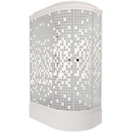 Душевая кабина Тритон Коралл 120x80 см L Щ0000061819, белый/мозаика - фото 