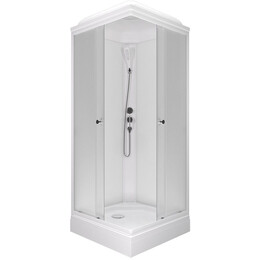 Душевая кабина Тритон Вельвет 80x80 см Щ0000071050, белый/матовое - фото 