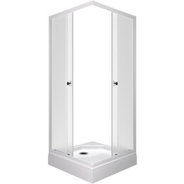 Душевое ограждение Triton Вельвет 80x80 см Щ0000071051, белый/матовое - фото 