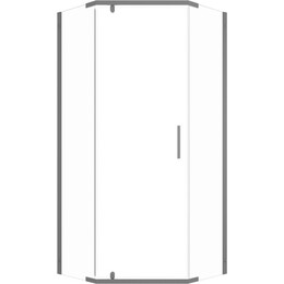 Душевое ограждение Triton Дека 90x90 см Щ0000073929, графит/прозрачное - фото 