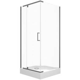 Душевое ограждение Triton Терра 90x90 см Щ0000073935, графит/прозрачное - фото 