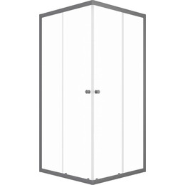 Душевое ограждение Triton Вента 90x90 см Щ0000076258, графит/прозрачное - фото 