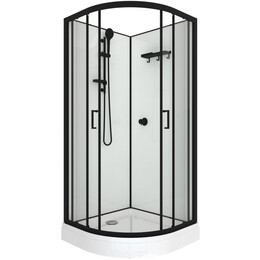 Душевая кабина Тритон Прайм 90x90 см Щ0000077366, чёрный/прозрачное - фото 