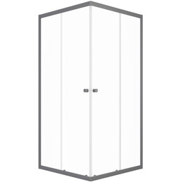 Душевое ограждение Triton Вента 100x100 см Щ0000079316, графит/прозрачное - фото 