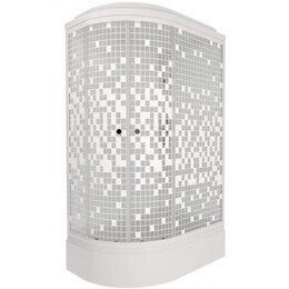 Душевая кабина Тритон Коралл 120x80 см R Щ0000061820, белый/мозаика - фото 