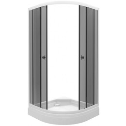 Душевое ограждение Triton Грэй 90x90 см Щ0000066464, белый/тонированное - фото 