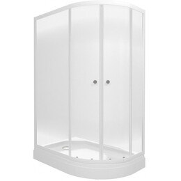 Душевое ограждение Triton Коралл 120x80 см L Щ0000068949, белый/узор - фото 