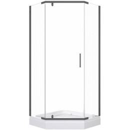 Душевое ограждение Triton Дека 90x90 см Щ0000073925, графит/прозрачное - фото 
