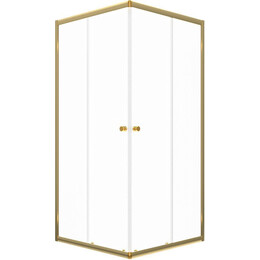 Душевое ограждение Triton Вента 90x90 см Щ0000076256, золото/прозрачное - фото 