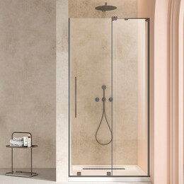 Душевая дверь Vincea Walk-In 120 см VDS-4WSL120CLGM-R (стекло 8 мм) вороненая сталь/прозрачное - фото 