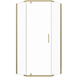 Душевое ограждение Triton Дека 90x90 см Щ0000073927, золото/прозрачное - фото 