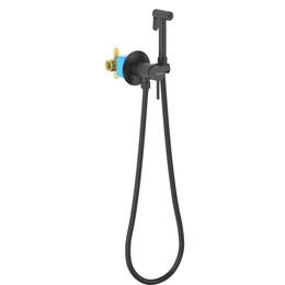 Набор для гигиенического душа Aquatek Европа AQ1021MB (со скрытой частью) чёрный матовый - фото 