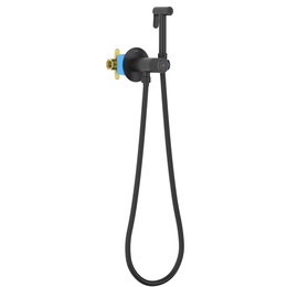 Набор для гигиенического душа Aquatek Бетта AQ1023MB (со скрытой частью) чёрный матовый - фото 