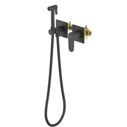 Набор для гигиенического душа Aquatek Оберон AQ1220MB (со скрытой частью) чёрный матовый - фото 