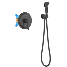 Набор для гигиенического душа Aquatek Классик AQ1519MB (со скрытой частью) чёрный матовый - фото 