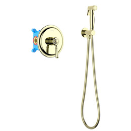 Набор для гигиенического душа Aquatek Классик AQ1519PG (со скрытой частью) золото - фото 